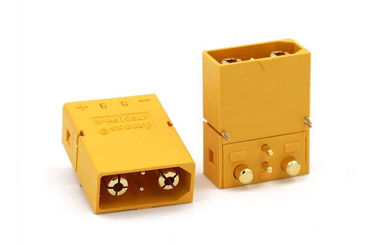 艾迈斯XT90IPW航模连接器卧式板式XT90PW(2+2) AMASS正品模型插头
