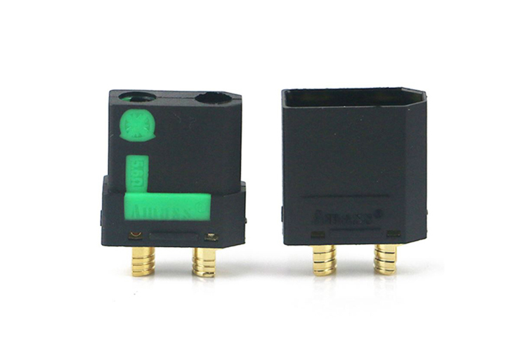 艾迈斯黑色XT90S 防打火镀金4.5mm,XT90升级版AMASS热卖航模配件