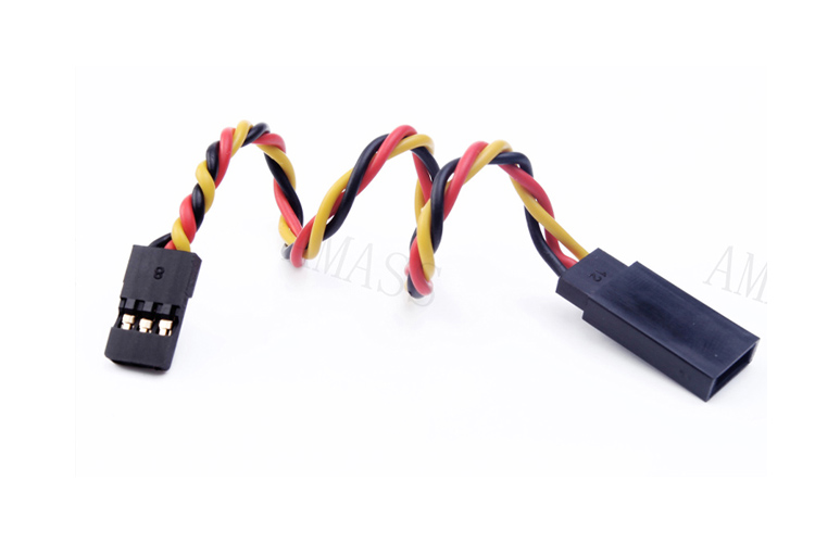 AMASS出品 JR舵机延长线 并线/绞线绕线60芯 极软22AWG 三色PVC线