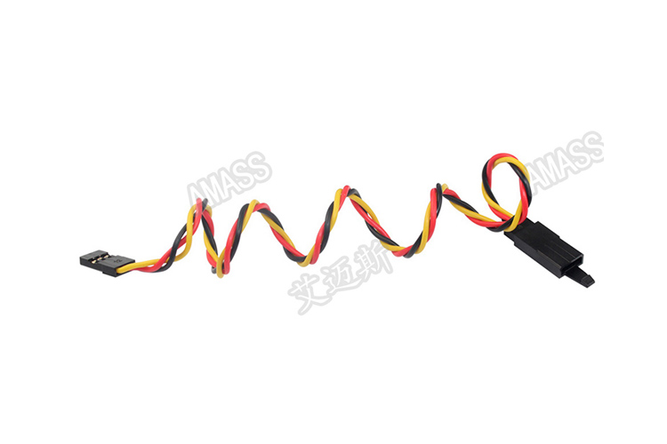 JR带钩延长线防松卡扣22AWG60芯并线绞线绕线AMASS正品模型配件