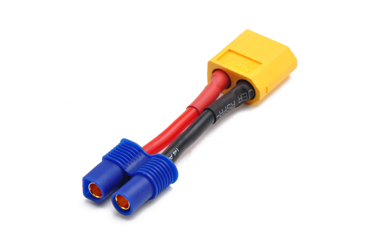 AMASS出品 航模转换线 XT60公转EC3母适配线 XT60-EC3电池转换头