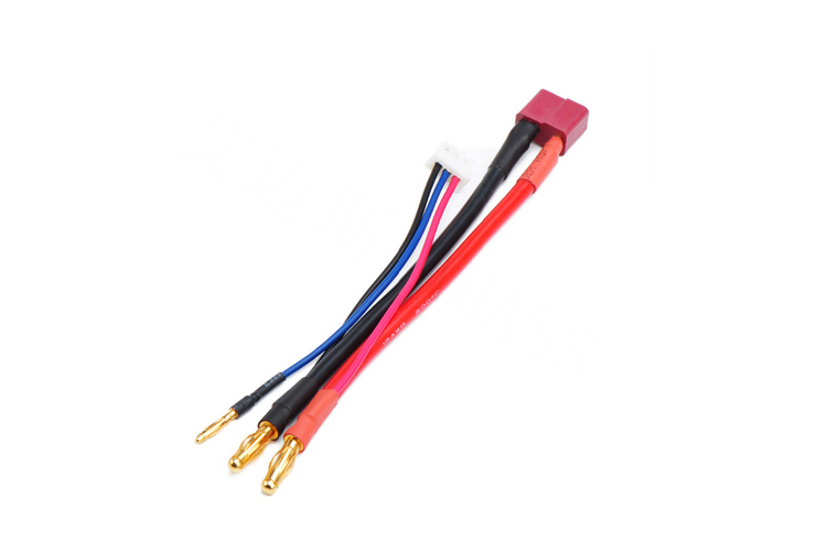 艾迈斯T插平衡充电线锂电池线14AWG22号PVC线AMASS热卖模型配件
