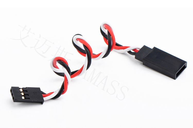 AMASS出品 FUTABA/杜邦舵机延长线 并线/绞线绕线60芯 22AWG